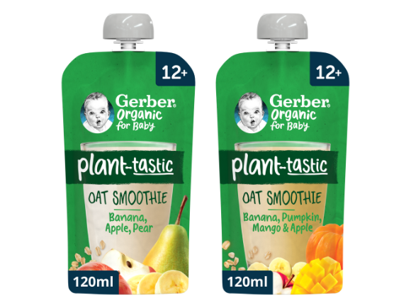 Gerber organic oat milk sales smoothie